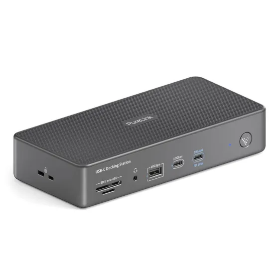 Station d'accueil USB-C Vuelogic VL-D220 - Triple écran USB 3.2 Gen2 MST - Prise en charge 8K