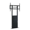 Support colonne fixe Hagor Pro-Tower Wall - 55"-86", noir (fixation murale/sol)