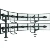 Support de bureau Chief KONTOUR K4G520B pour 5x2 écrans de 19"-24" - noir (réglable en profondeur et inclinable)