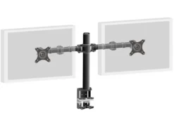 Support de bureau iiyama DS1002C-B1 vissable, pour 2 écrans