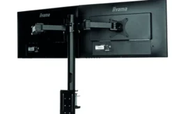 Support de bureau iiyama DS1002C-B1 vissable, pour 2 écrans
