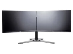 Support de bureau iiyama DS1002D-B1 sur pied, pour 2 écrans