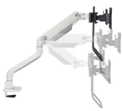 Support de bureau Neomounts DS75S-950WH2 pour 2 écrans de 17"-27" - blanc (inclinable, rotatif et pivotant)