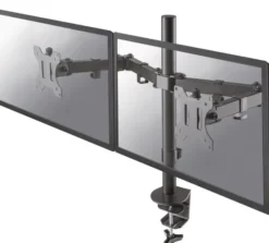 Support de bureau Neomounts FPMA-D550DBLACK pour 2 écrans jusqu'à 32" - noir (inclinable, rotatif et pivotant)