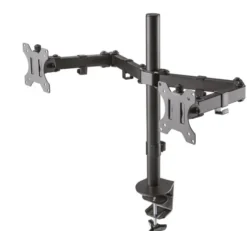 Support de bureau Neomounts FPMA-D550DBLACK pour 2 écrans jusqu'à 32" - noir (inclinable, rotatif et pivotant)