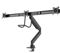 Support de bureau Neomounts NM-D775DX3BLACK pour trois écrans plats jusqu'à 27