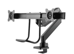 Support de bureau Neomounts NM-D775DXBLACK pour deux écrans jusqu'à 32