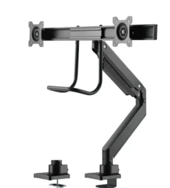 Support de bureau Neomounts NM-D775DXBLACK pour deux écrans jusqu'à 32