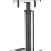 Support mobile Chief LPAUS Large Fusion réglable en hauteur manuellement - 40"-80", argent