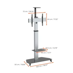 Support mobile/fixe celexon PRO Adjust-3270MP réglable en hauteur manuellement - 32’’-70’’ (inclinable de 15°)