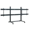 Support mobile Hagor CPS Mobile Stand Dual 3327 pour 2 écrans - 75"-86“, noir