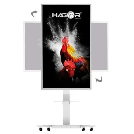 Support mobile Hagor ST SA Flip II 5788 pour Samsung Flip WM65R - 65" (pivotant 90°)