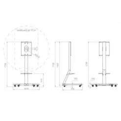 Support mobile Hagor ST SA Flip II 5788 pour Samsung Flip WM65R - 65