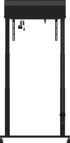 Support mobile iiyama MD-CAR2031-B1 réglable en hauteur électriquement - 98