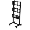 Support mobile Peerless-AV DS-C560-1X3, pour mur d'images 1x3 écrans - 46″-60″