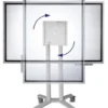 Support mobile PeTa - pour Samsung Flip WM55H/R + WM65R et écrans jusqu'à 50 kg, noir (rotatif, inclinable)