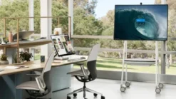 Support mobile Steelcase pour Surface Hub 2S