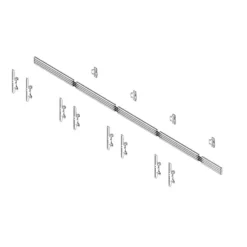 Support mural Hagor comPROnents® Menuboard pour 4 Displays - 46