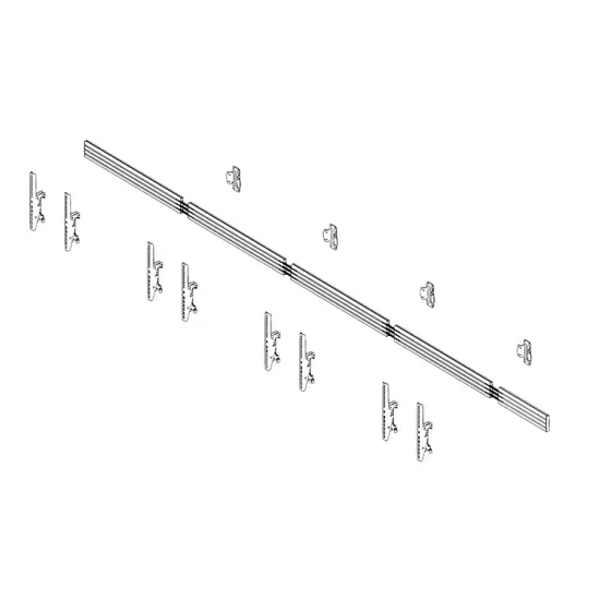 Support mural Hagor comPROnents® Menuboard pour 4 Displays - 46"-65" (Paysage, inclinable)