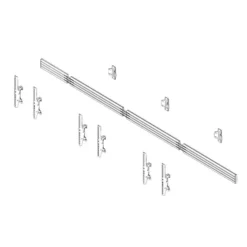 Support mural Hagor comPROnents® Menuboard pour 3 Displays - 46