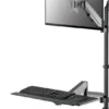 Support mural Neomounts WL90-325BL1 pour écran de 32" (assis-debout entièrement mobile)