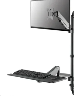 Support mural Neomounts WL90-325BL1 pour écran de 32" (assis-debout entièrement mobile)