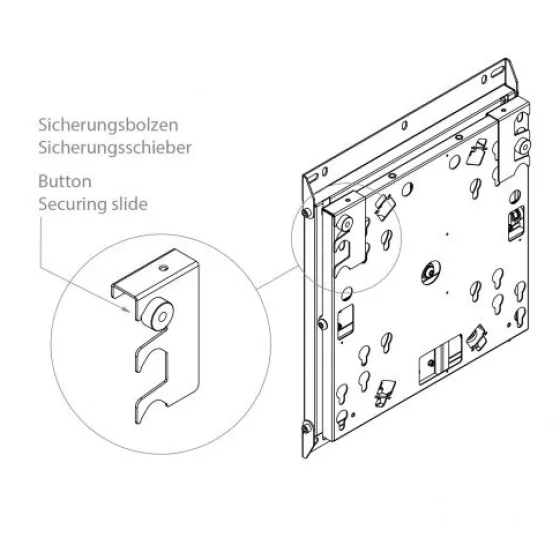 Support mural pivotant et inclinable Hagor WH SA Flip