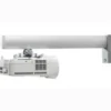 Support mural SMS Short Throw V avec colonne de 1200mm en aluminium, BLANC