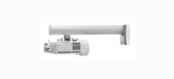 Support mural SMS Short Throw V avec colonne de 1200mm en aluminium, BLANC