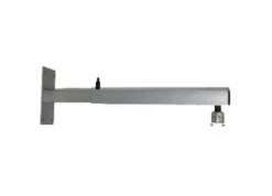 Support mural standard PeTa, longeur fixe de 30 cm, Argent