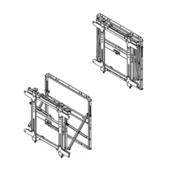 Support mural TV/Display super plat Hagor VWH-1-Slim pour mur vidéo- 42