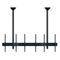 Support plafond Hagor comPROnents® Menuboard pour 3 Displays - 46"-65" (Portrait, inclinable)