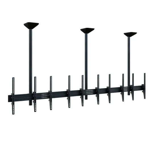 Support plafond Hagor comPROnents® Menuboard pour 5 Displays - 46"-65" (Portrait, inclinable)