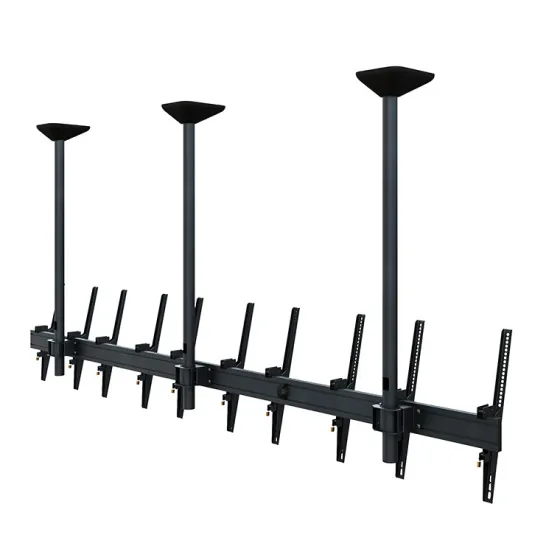 Support plafond Hagor comPROnents® Menuboard pour 5 Displays - 46"-65" (Portrait, inclinable)