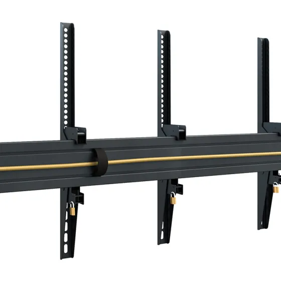 Support plafond Hagor comPROnents® Menuboard pour 5 Displays - 46"-65" (Portrait, inclinable)