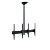 Support plafond Hagor comPROnents® Menuboard pour 2 Displays - 46"-65" (Portrait, inclinable)