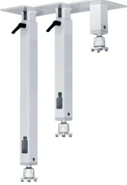 Support plafond PeTa standard avec rotule en acier, longueur variable 100-150 cm