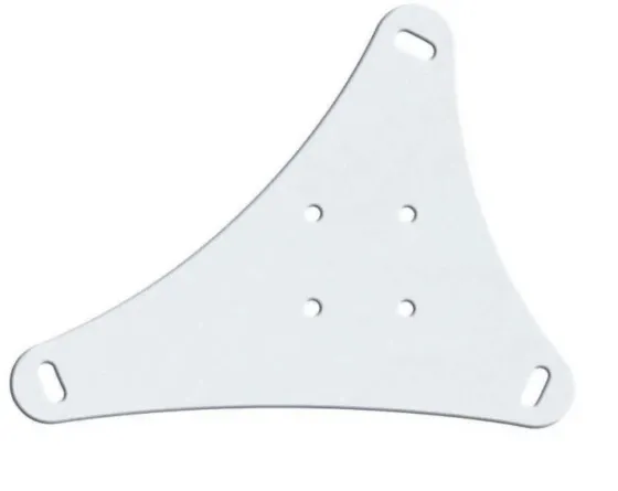 Support plafond PeTa standard avec rotule en acier, longueur variable 200-300 cm