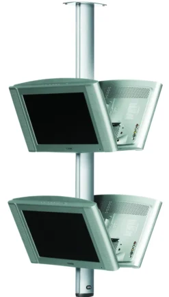 Support plafond pour display SMS CL ST1200 noir, format paysage, noir (jusque 15 kg)