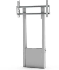 Support SMS Smart Media Solutions FMT091002 réglable en hauteur électriquement, blanc (fixation murale/sol)