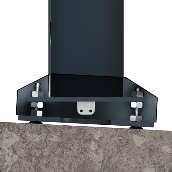 Support sur pied Hagor ScreenOut® OH 75 - Stèle d'extérieur pour Samsung série OH 75 - Portrait
