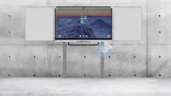 Système de pylônes SMF Solutions PBW-DUL-F-D29-B86 pour 86" avec les ailes latérales du tableau incluses