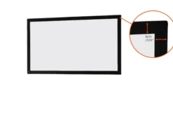 Toile pour écran de projection sur cadre celexon Mobile Expert 203 x 114 cm, projection de face