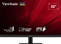 ViewSonic VA3209-2K-MHD 32" IPS Moniteur, 2560 x 1440 QHD / WQHD, 75Hz, 4ms