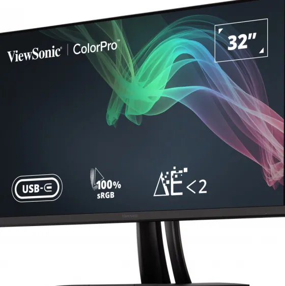 ViewSonic VP3256-4K 32" IPS Moniteur, 3840 x 2160 4K UHD, 60Hz, 5ms