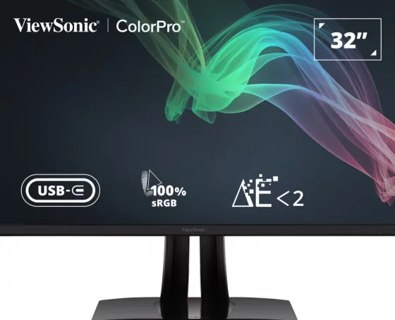 ViewSonic VP3256-4K 32" IPS Moniteur, 3840 x 2160 4K UHD, 60Hz, 5ms