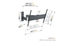 Vogels TVM 1645 Support mural pivotant pour téléviseur