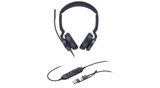 Yealink UH46 Casque filaire double USB-C/A | Certifié pour Microsoft Teams