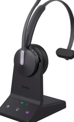 Yealink WH64 - Micro-casque mono, DECT, certifié pour Microsoft Teams